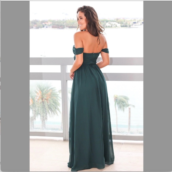 Hunter Green Full Length Dress S ~ NWT - Picture 2 of 9